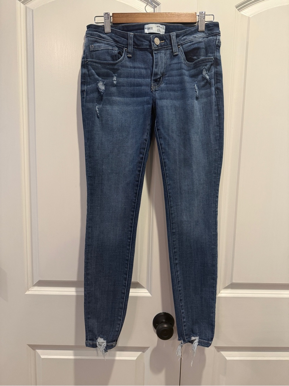 BKE Stella Skinny Jeans in Dark Blue Wash